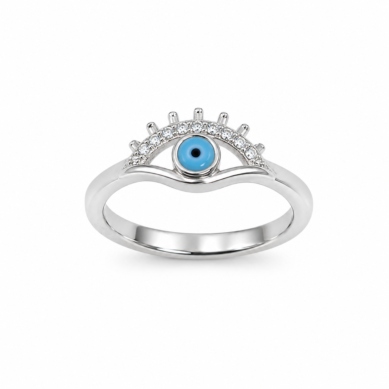 Eye of Grace Ring – 925 Sterling Silver – OYA by Gemkara view 1