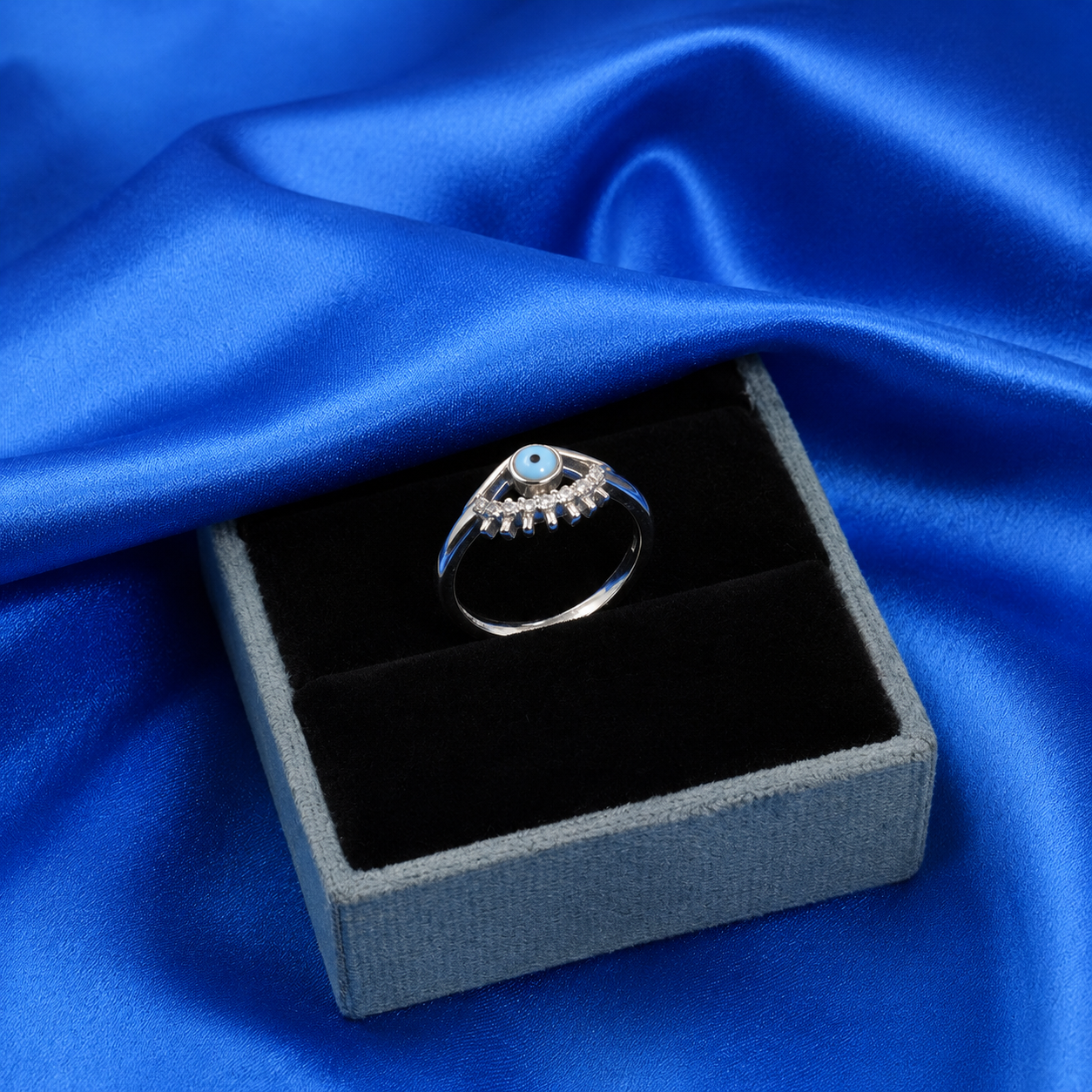 Eye of Grace Ring – 925 Sterling Silver – OYA by Gemkara view 4