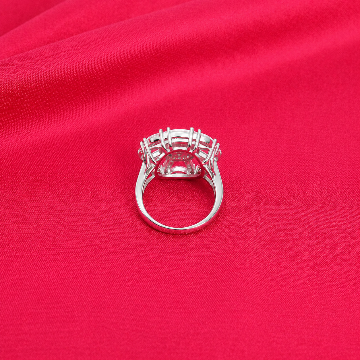 Celestial Bloom Ring – 925 Sterling Silver – OYA by Gemkara view 3