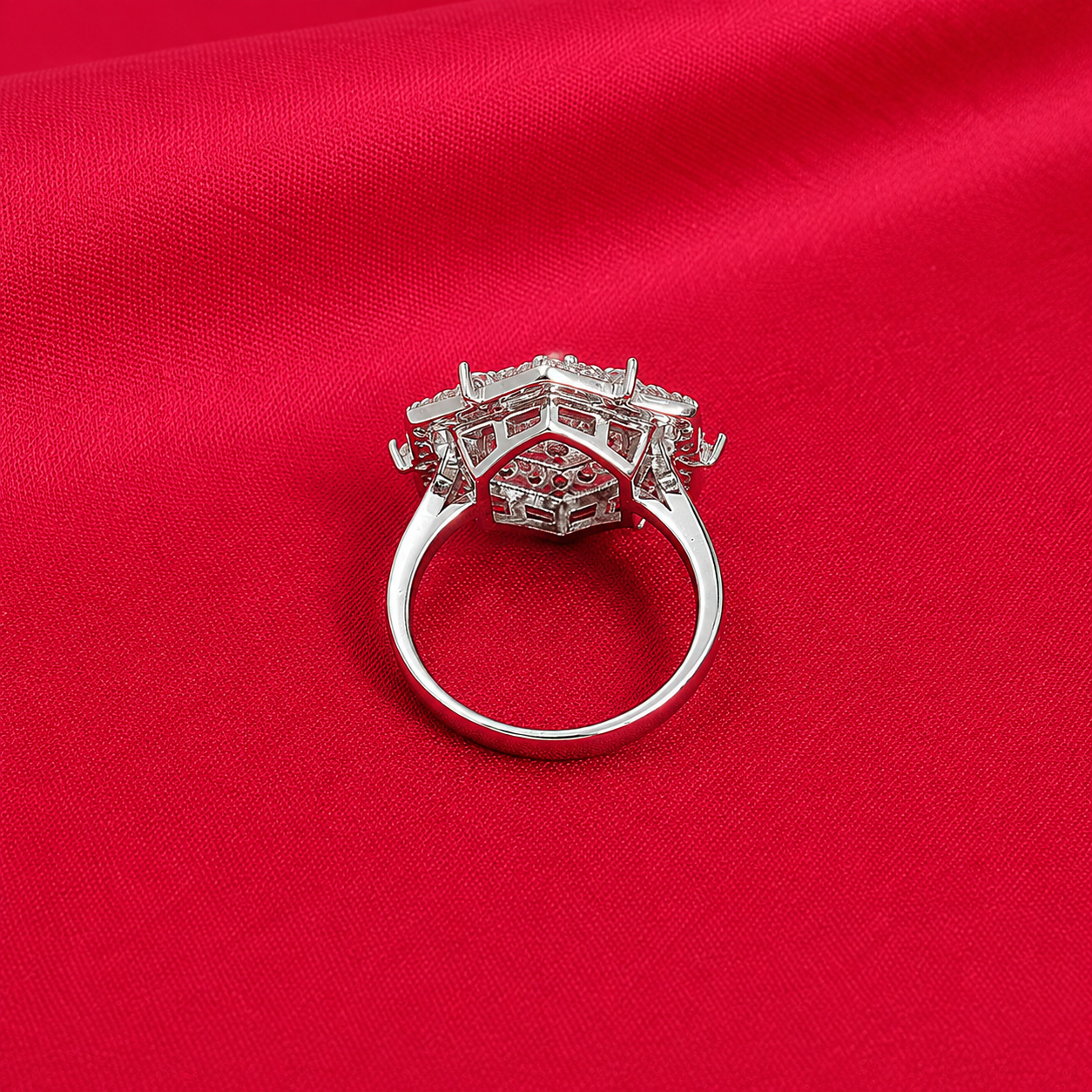 Hexa Royale Ring – 925 Sterling Silver – OYA by Gemkara view 3