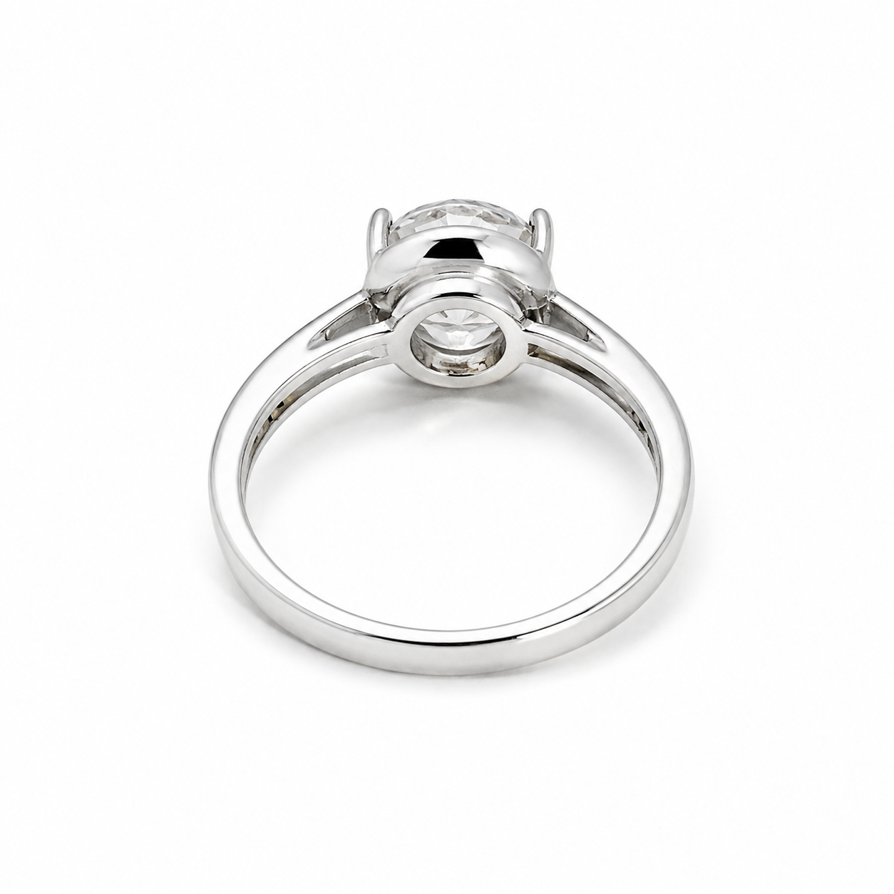 Celeste Solitaire Ring – 925 Sterling Silver – OYA by Gemkara view 3