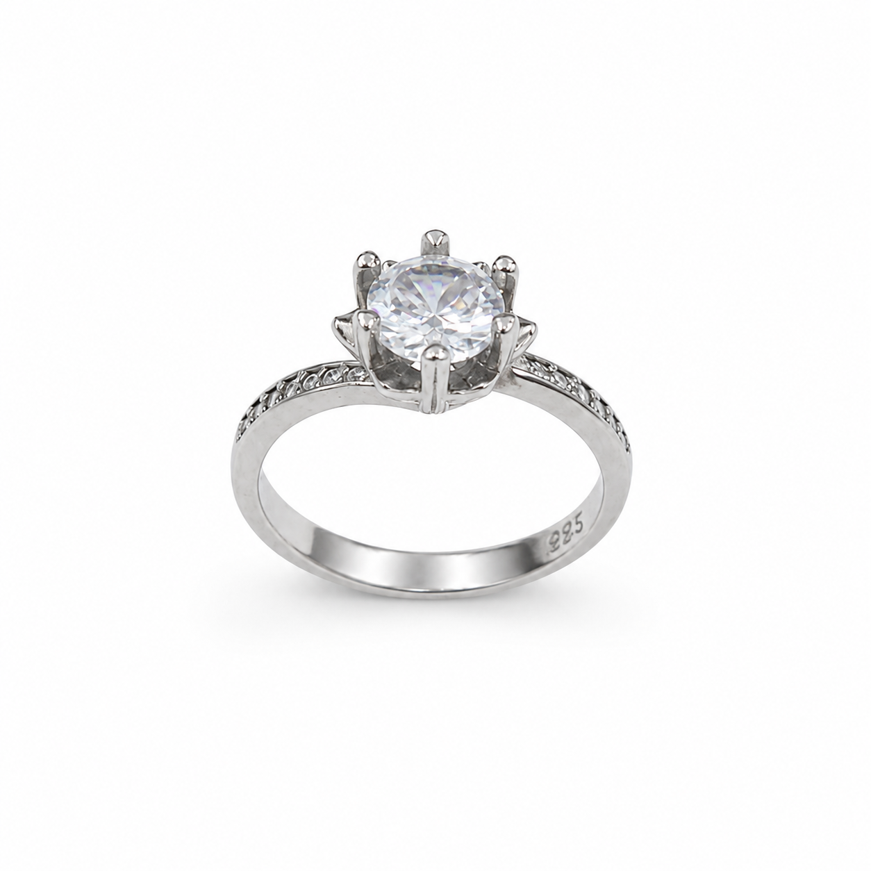 Petal Crown Ring – 925 Sterling Silver – OYA by Gemkara view 4