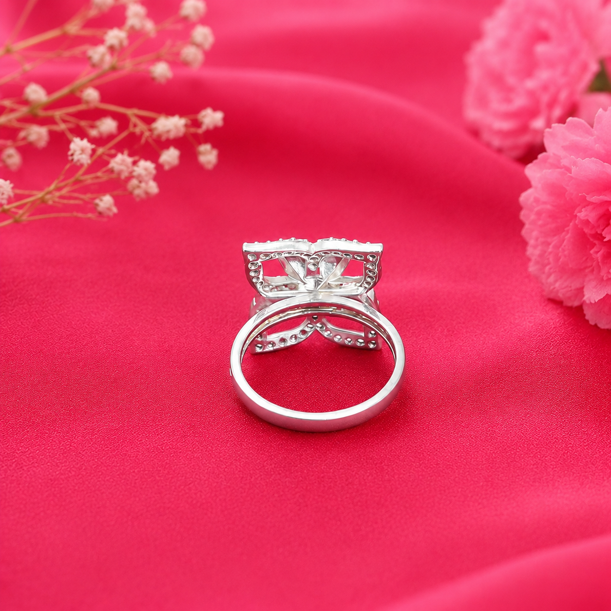 Bloom Petal Ring – 925 Sterling Silver – OYA by Gemkara view 3