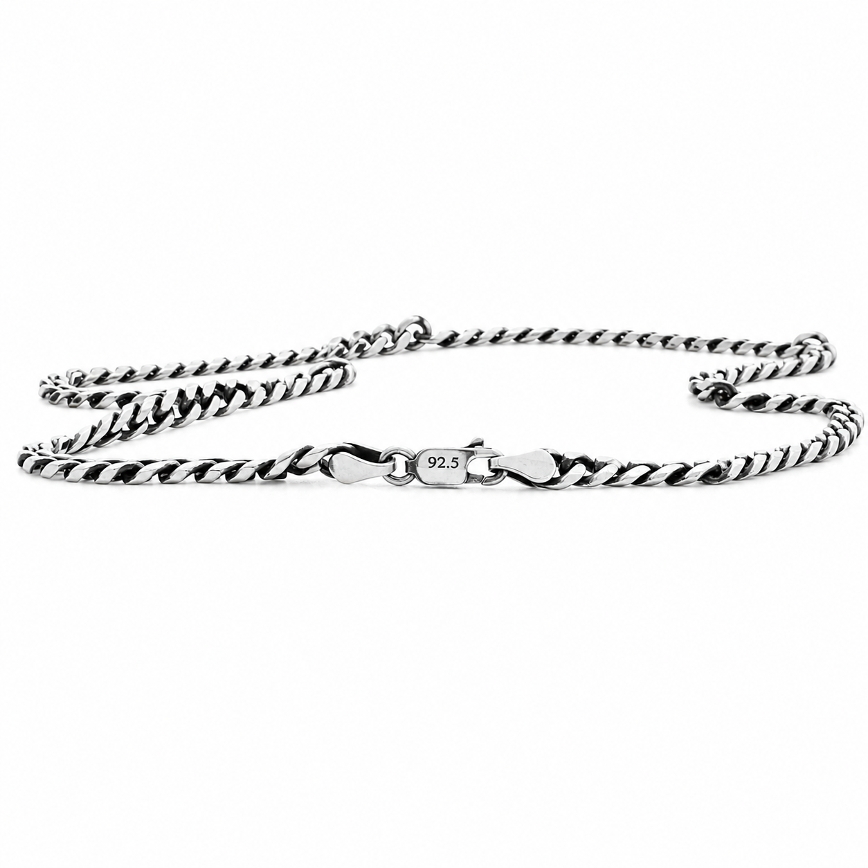 Curb Chain – 925 Sterling Silver – OYA by Gemkara view 3