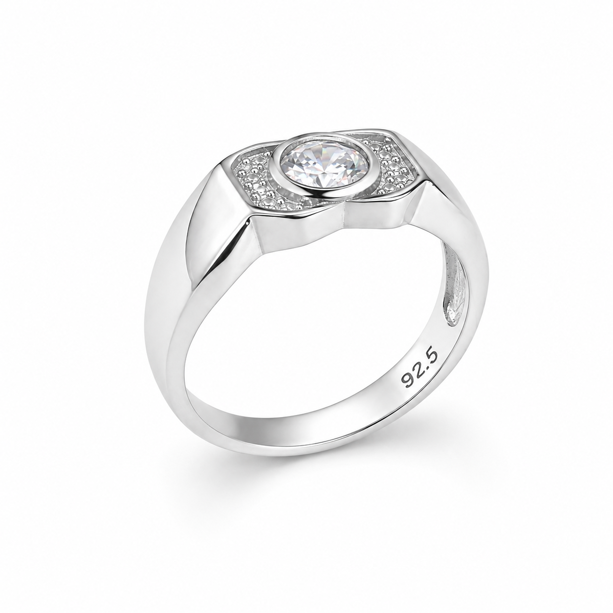 Solitaire Halo Ring view 1