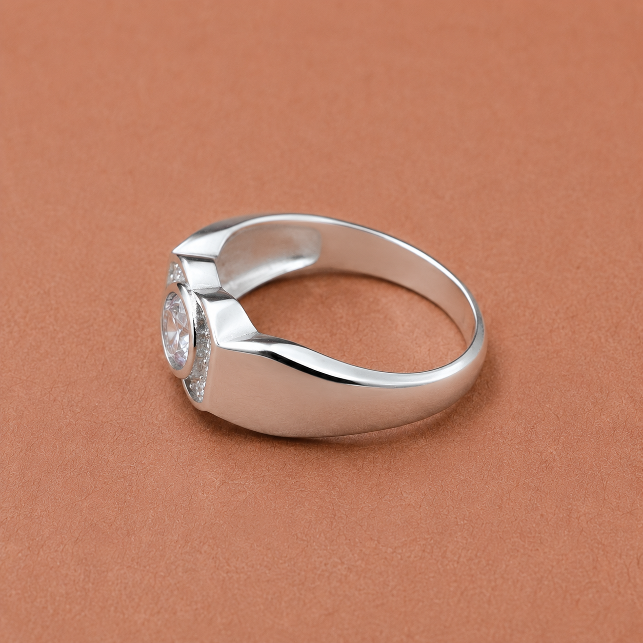 Solitaire Halo Ring view 3