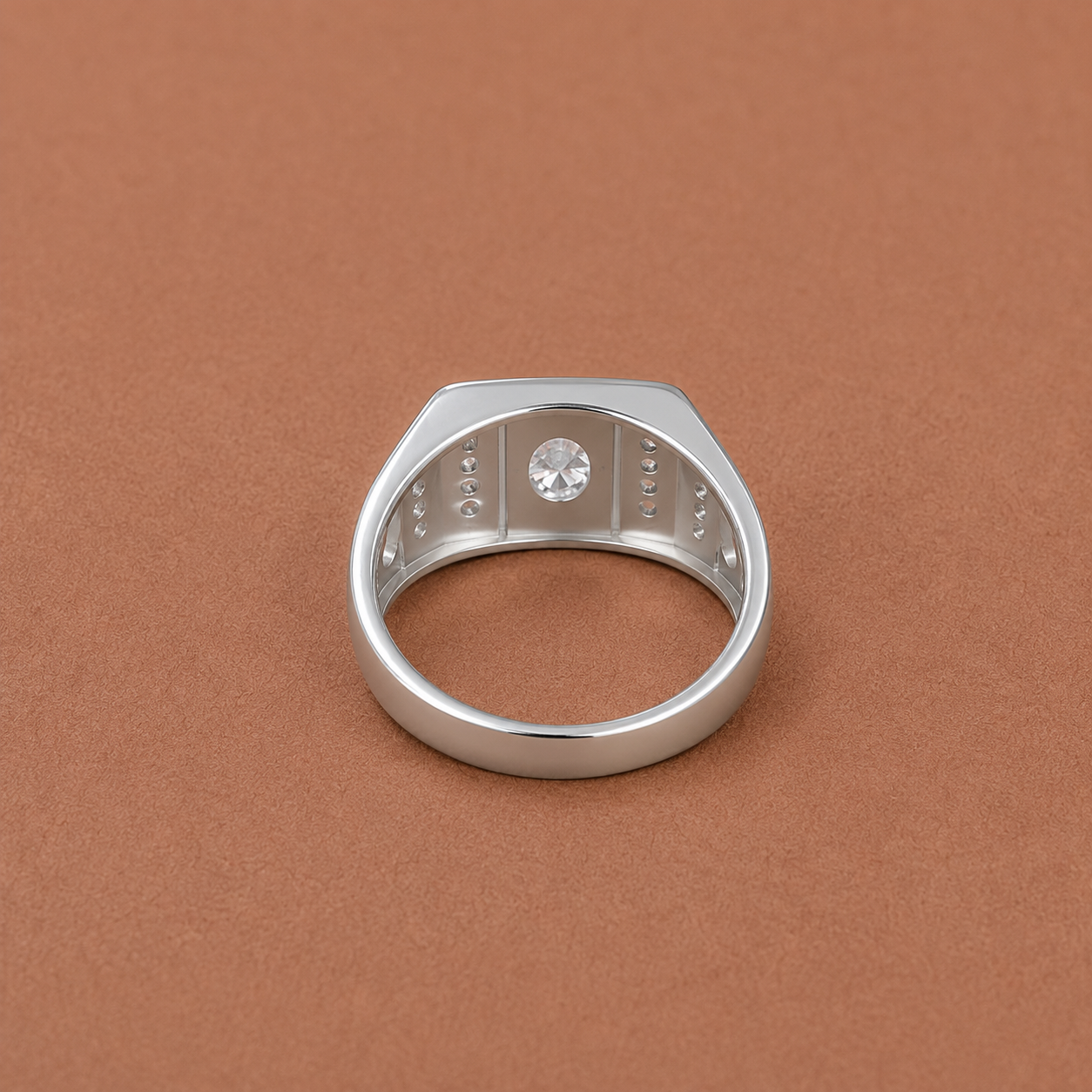 Men’s Silver CZ Pave Ring – OYA by Gemkara view 4