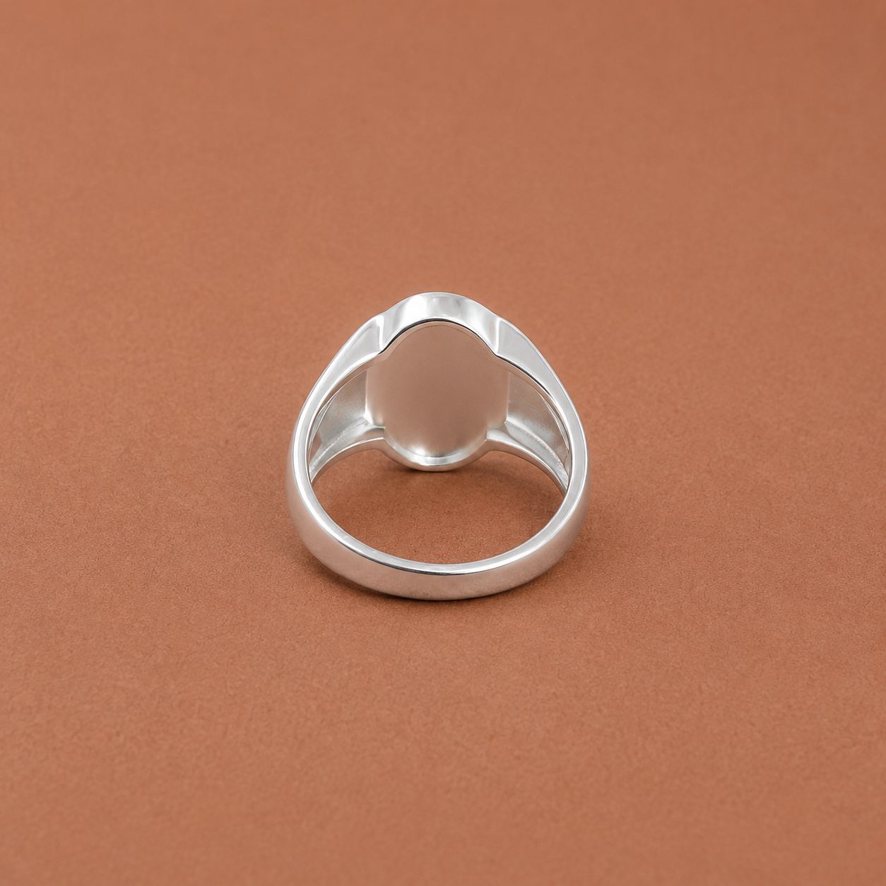 Men’s Silver CZ Pavé Signet Ring – OYA by Gemkara view 3