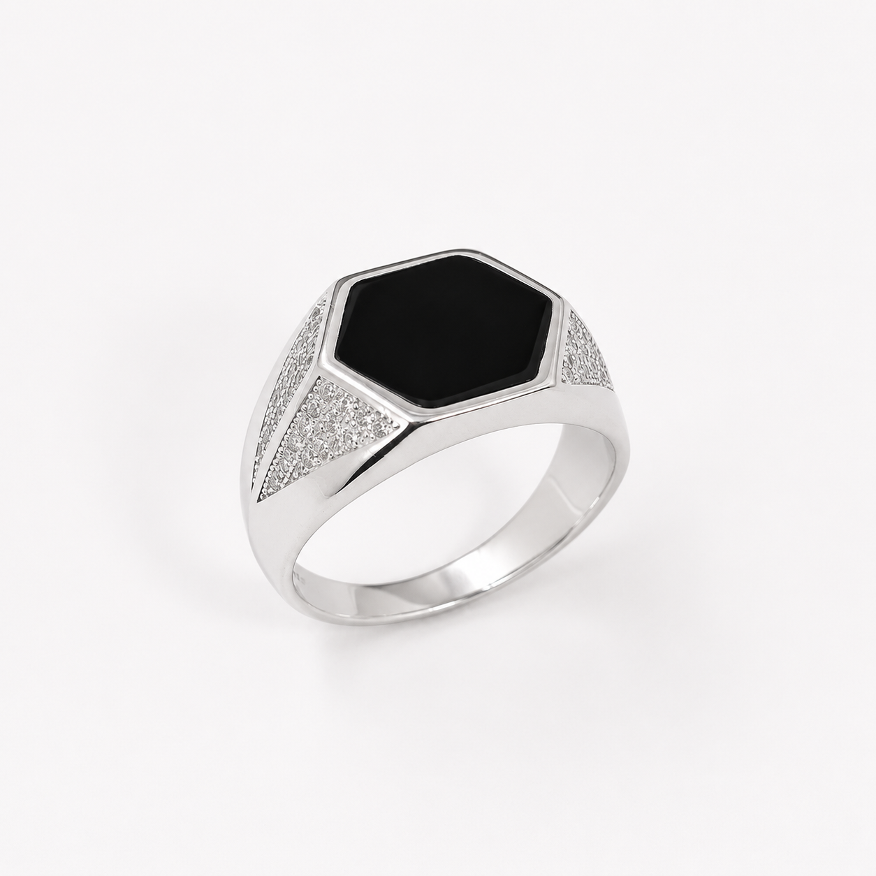 Black Onyx Signet Ring