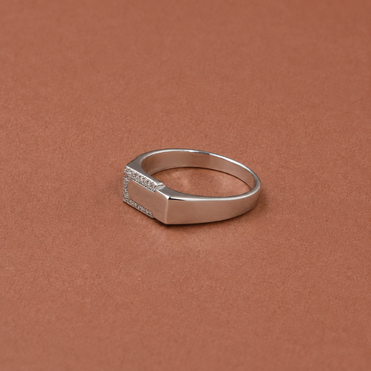 Silver Lock Ring view 3