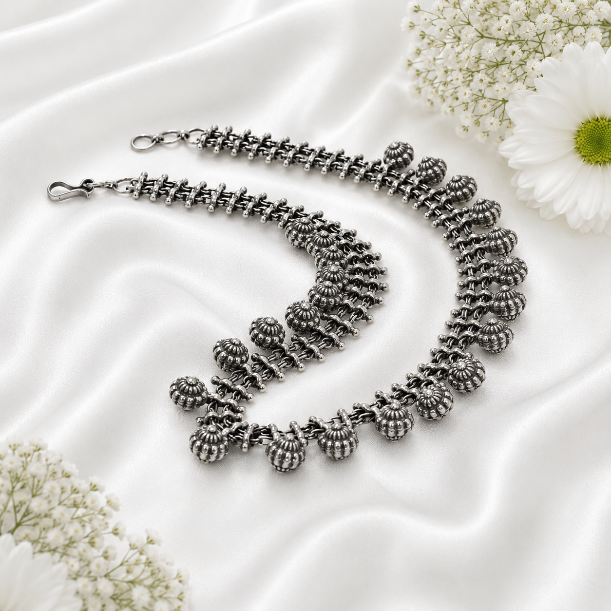 Sunora Necklac – 925 Sterling Silver – OYA by Gemkara view 3