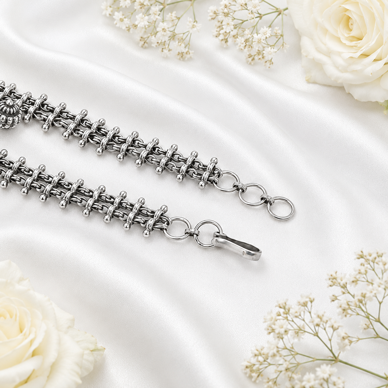 Sunora Necklac – 925 Sterling Silver – OYA by Gemkara view 4