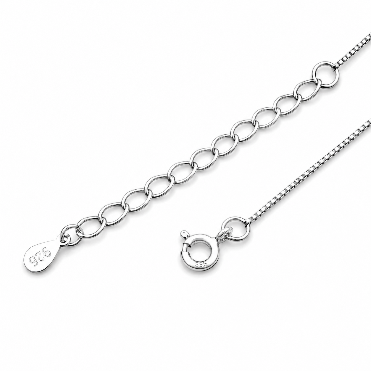 Black Infinity Silver Pendant With Chain – OYA by Gemkara view 4