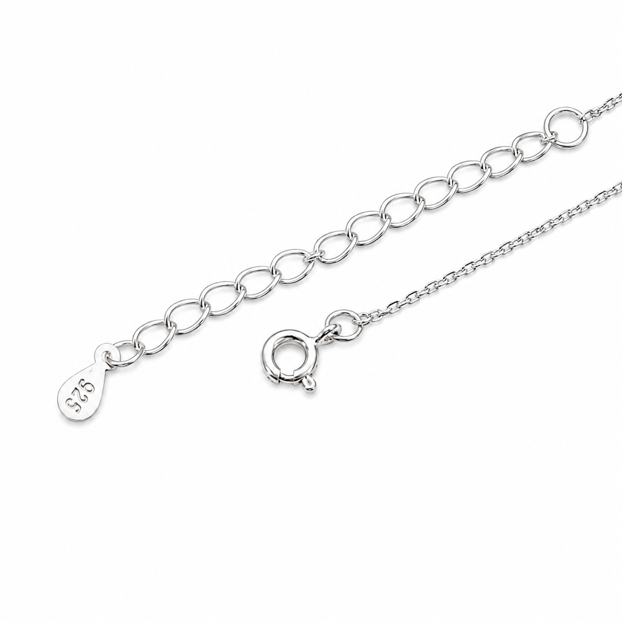 Orange Infinity Pendant With Chain – 925 Sterling Silver – OYA by Gemkara view 4