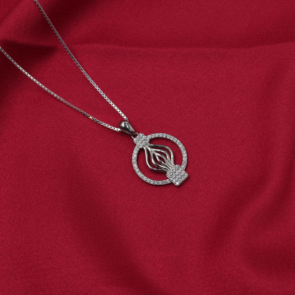 Radiant Halo Pendant Set