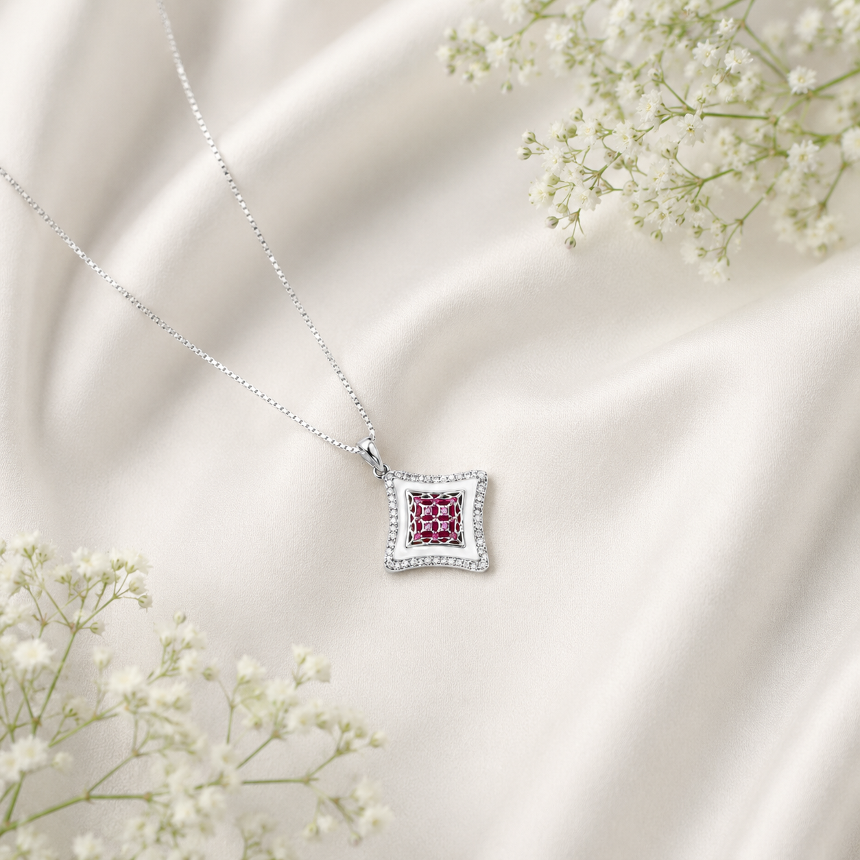 Rose Glow Pendant Set view 3