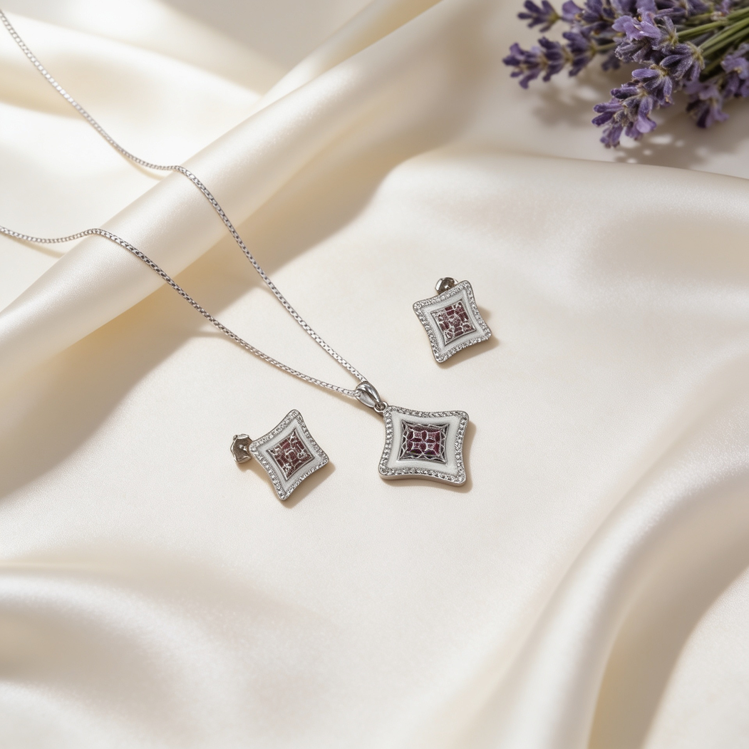Rose Glow Pendant Set