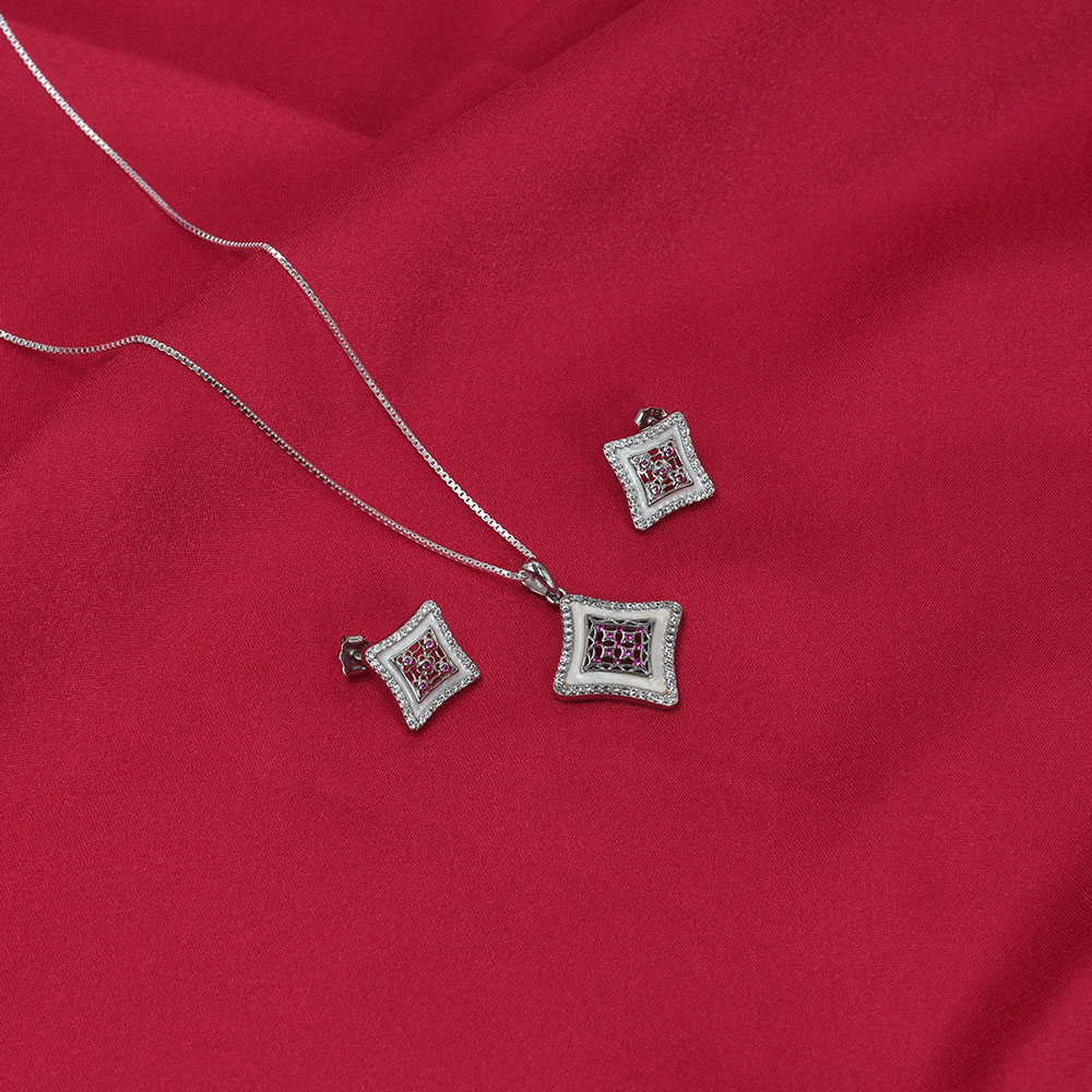 Rose Glow Pendant Set