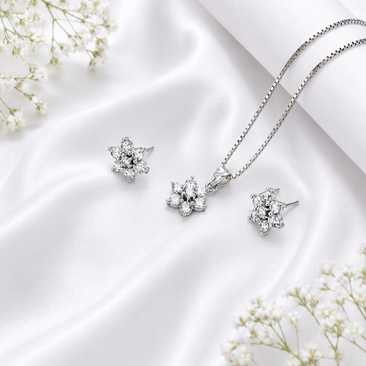 Flora Shine Pendant Set