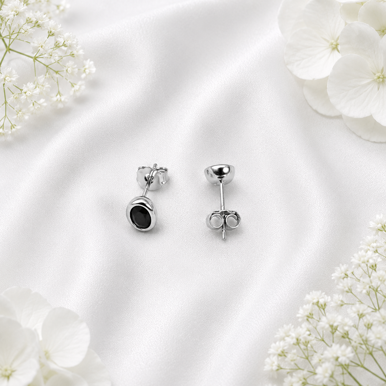 Sapphire Glow Pendant with Earrings – 925 Sterling Silver – OYA by Gemkara view 3