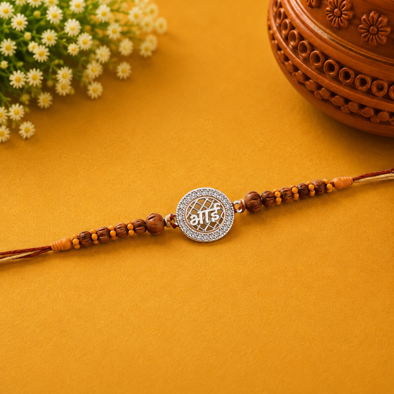 Bhai Rakhi – 925 Sterling Silver – OYA by Gemkara view 3