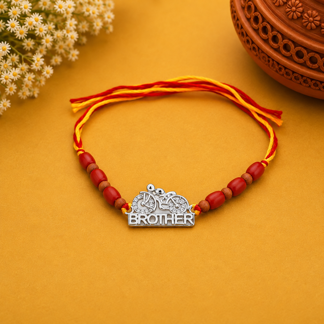 Beard Rakhi – 925 Sterling Silver – OYA by Gemkara view 1
