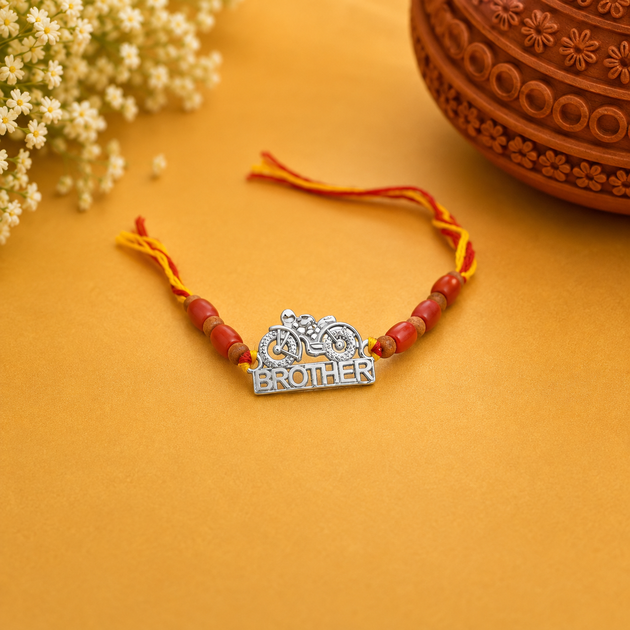 Beard Rakhi – 925 Sterling Silver – OYA by Gemkara view 3