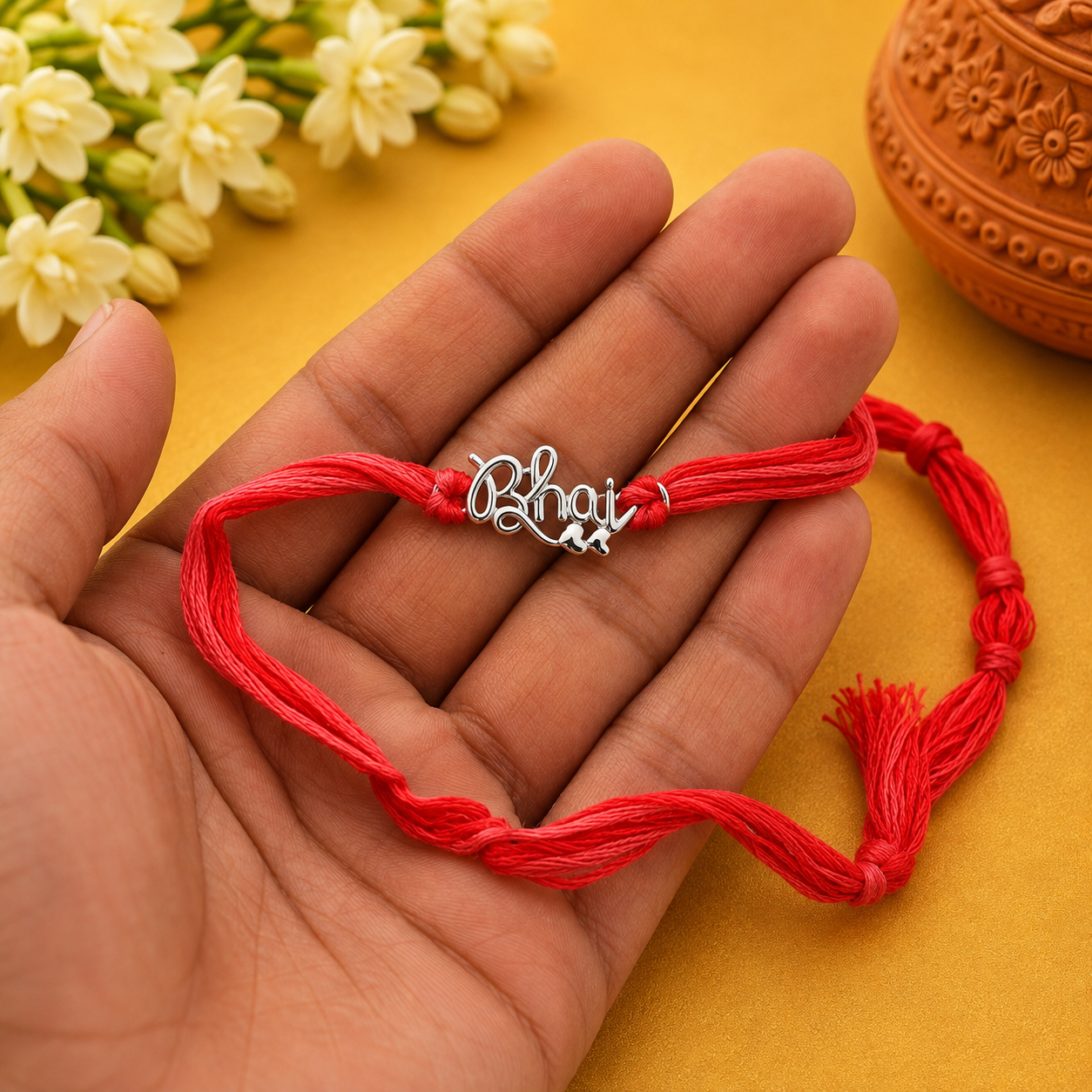Bhai Rakhi – 925 Sterling Silver – OYA by Gemkara view 2