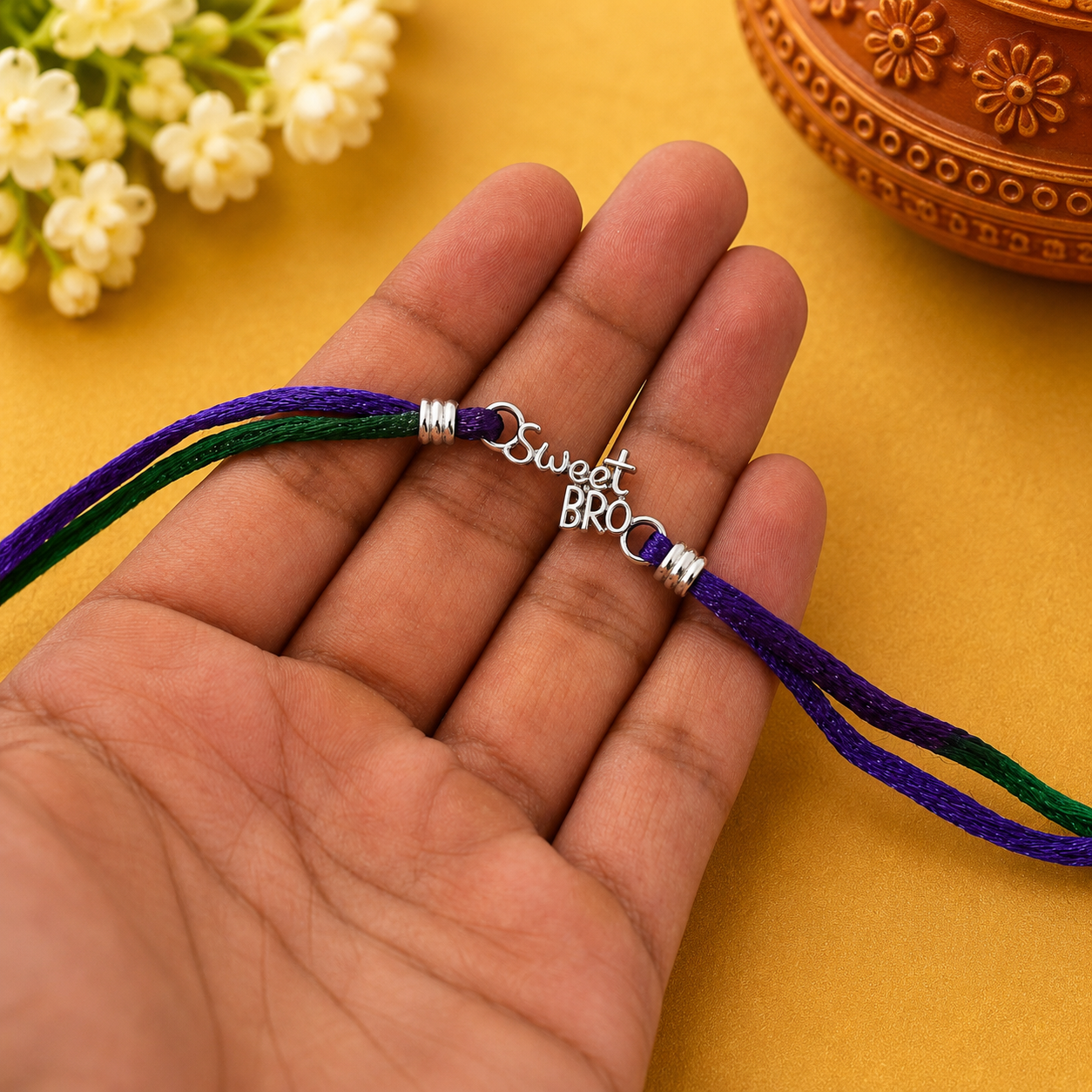 Sweet Bro Rakhi – 925 Sterling Silver – OYA by Gemkara view 2