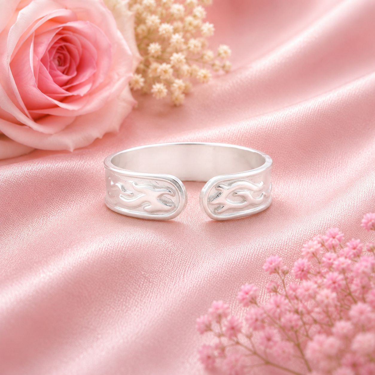 Plain Silver Band Bichhiya – OYA by Gemkara view 4
