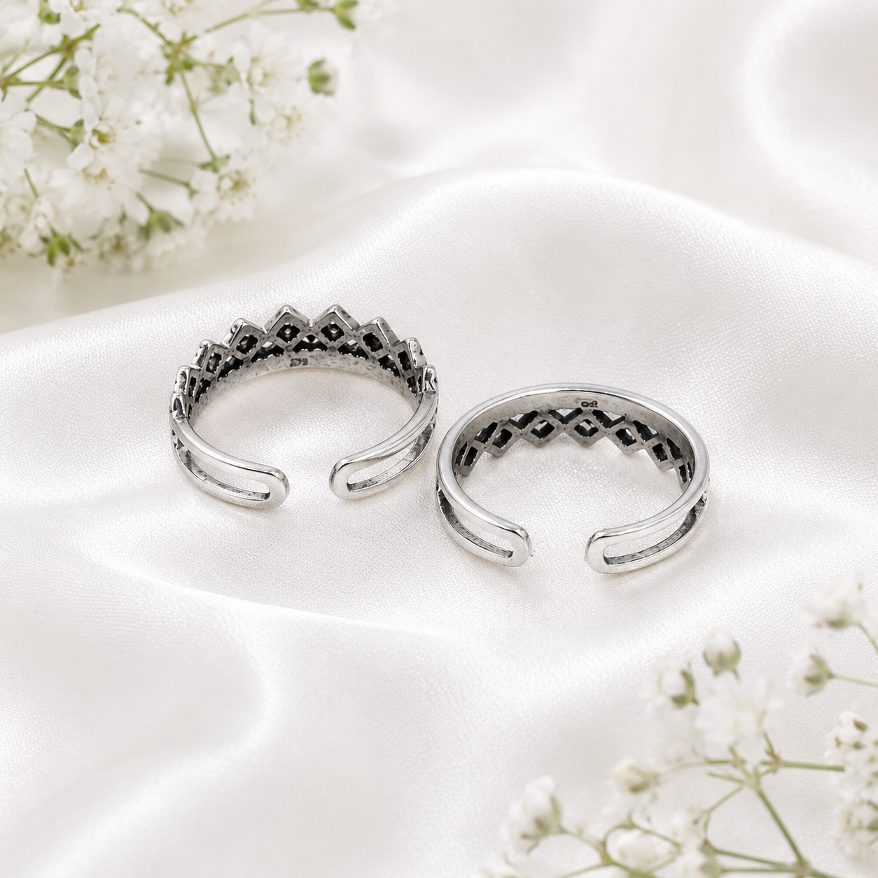 Royal Crown Toe Ring – 925 Sterling Silver – OYA by Gemkara view 4