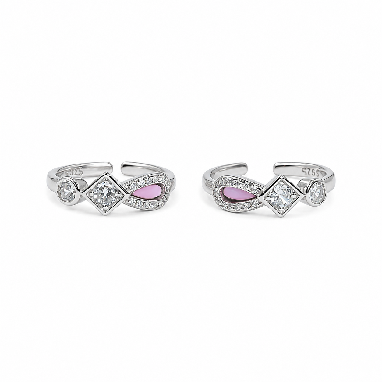 Pink Infinity Toe Ring
