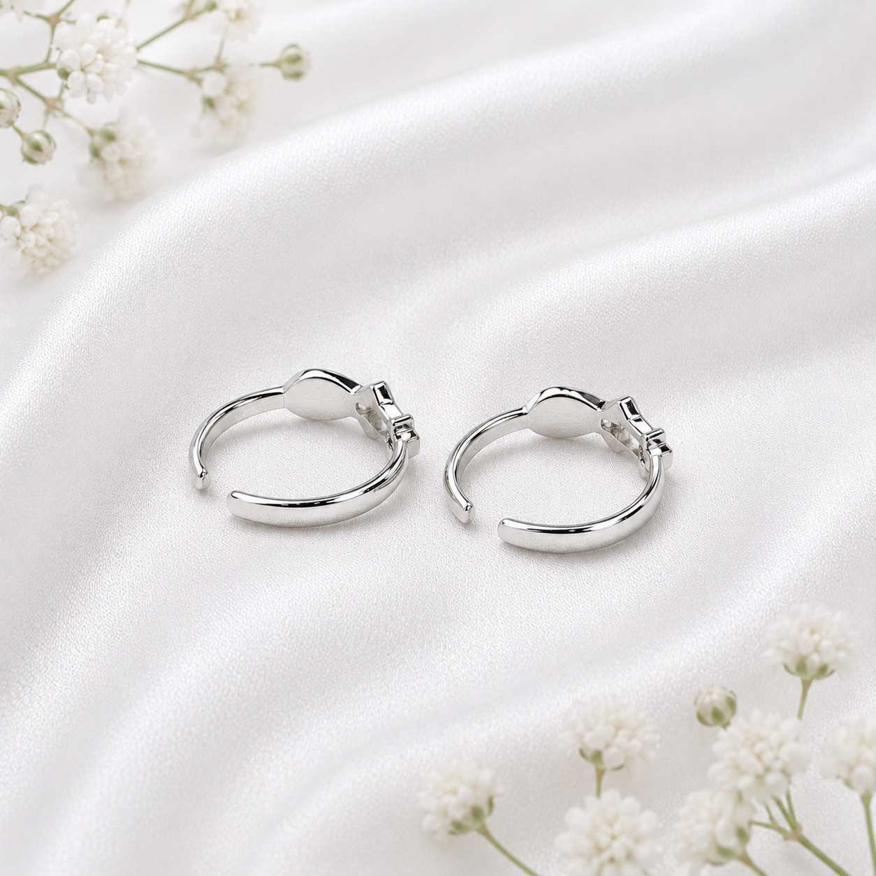 Pink Star Toe Ring – 925 Sterling Silver – OYA by Gemkara view 4