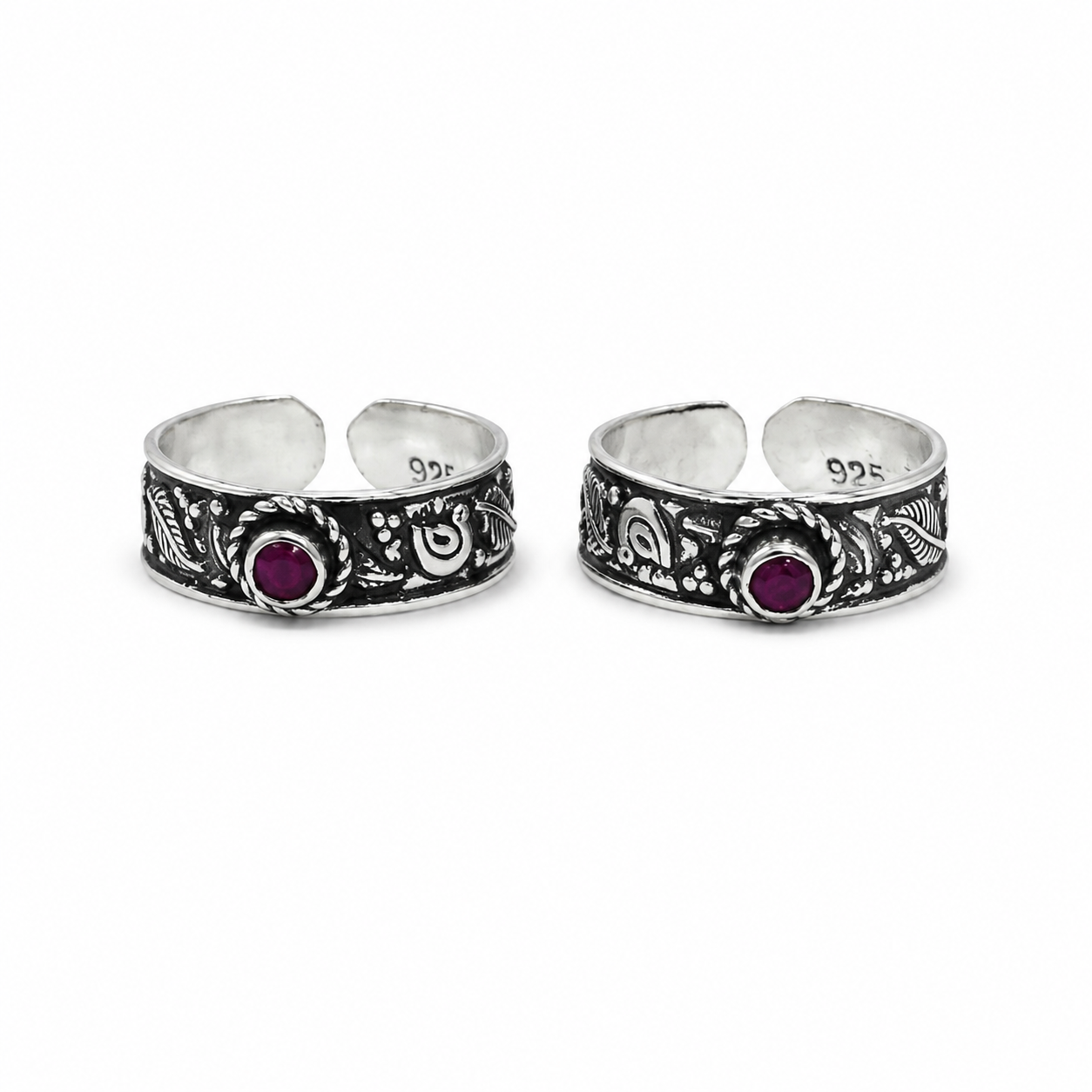 Ruby Heritage Toe Ring