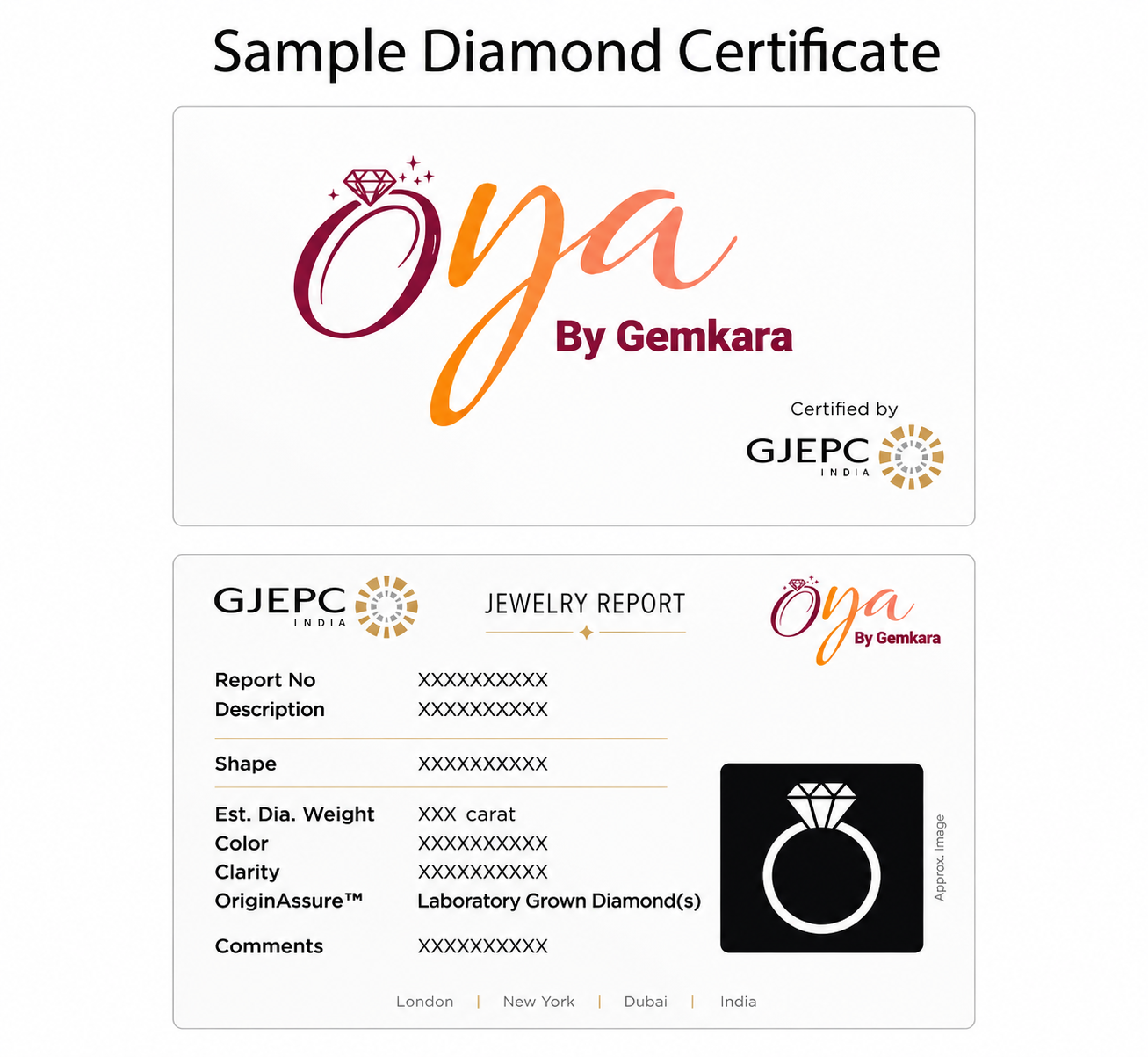 Yellow Gold  Solitaire Lab Grown Diamond Studs – OYA by Gemkara view 5
